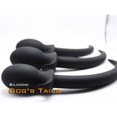 (DM115) Silicone dog tail anal plug fetish accessory